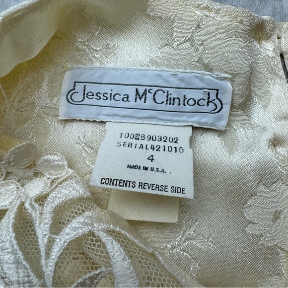 Jessica McClintock Vintage Ivory Blouse - Picture 7 of 8